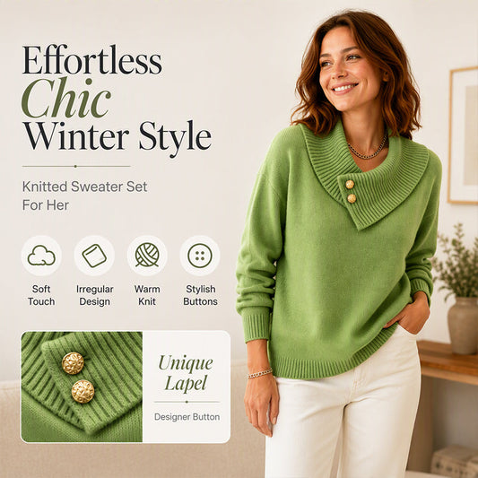 🌸Hot Sale 50% OFF💖Women's Casual Lazy Style Knit Sweater