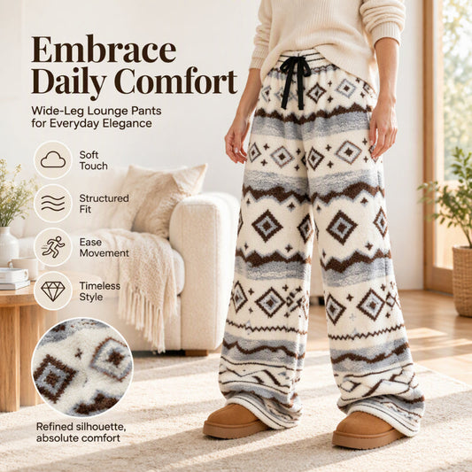 👖 Retro Charm, Toasty Cloud-Soft Comfort | Women's Vintage Warm Cozy Wide-Leg Pants